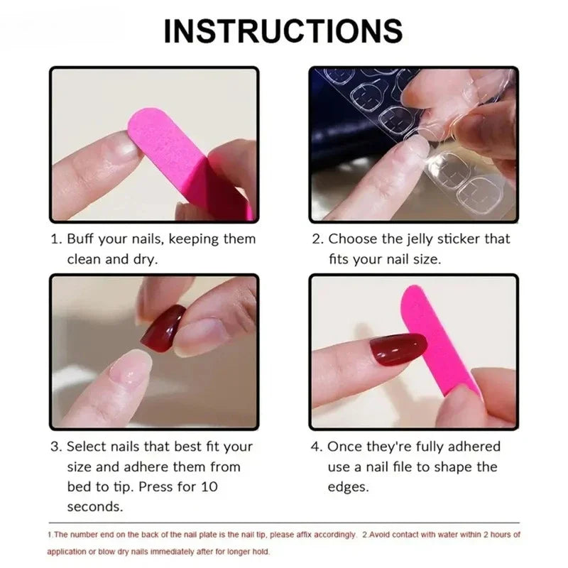 Pink Blush Almond Stick On Nails