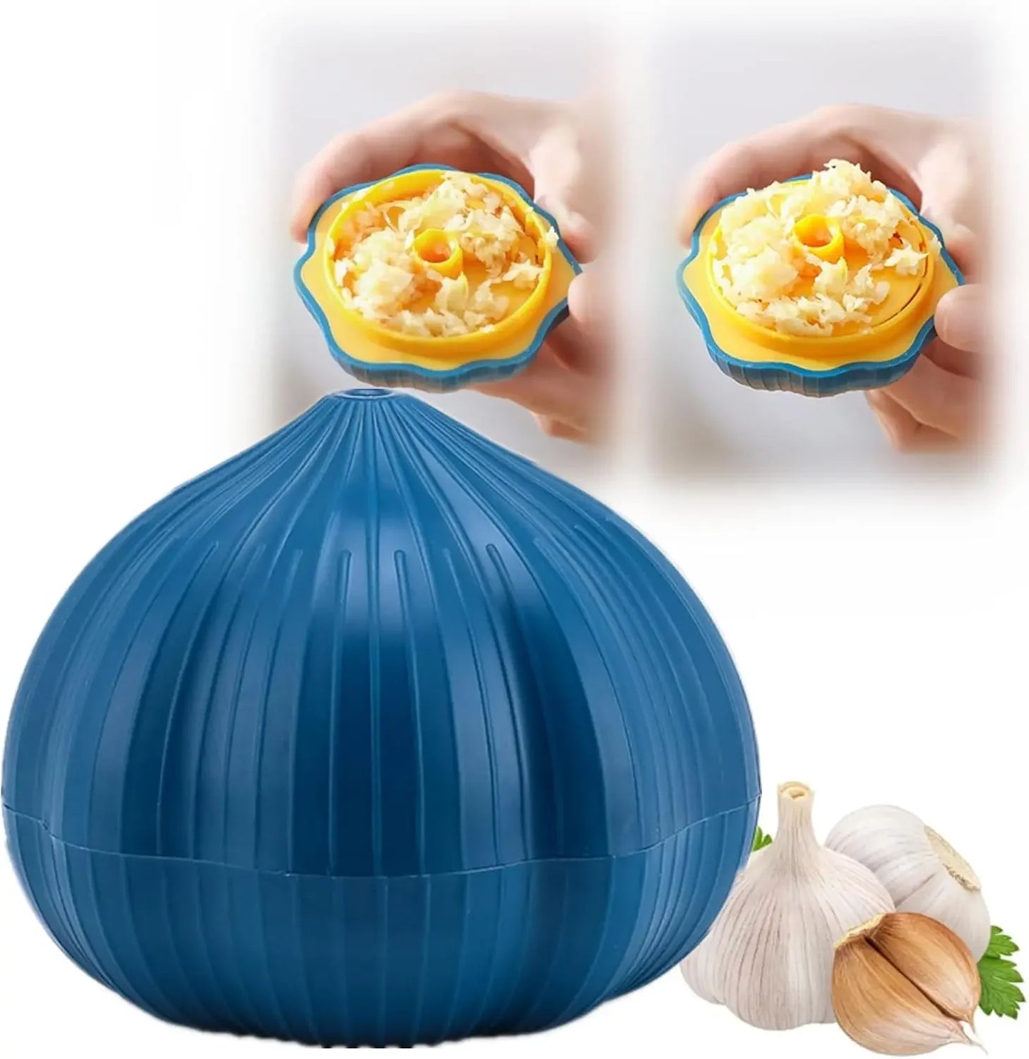 Grinding Garlic Press