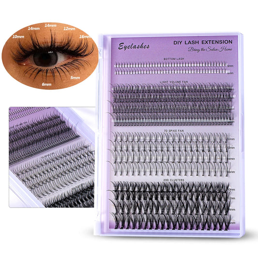 Individual Cluster Lash Extensions