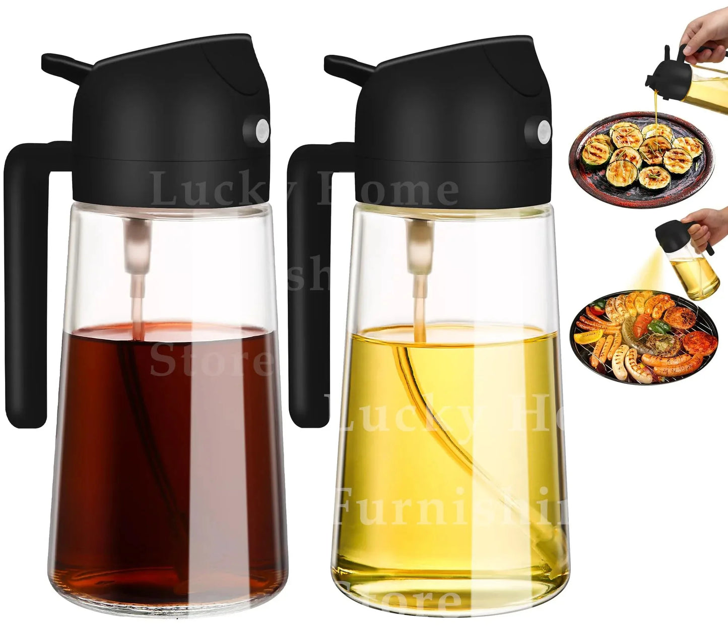2 in 1 Olive Oil Dispenser Bottle