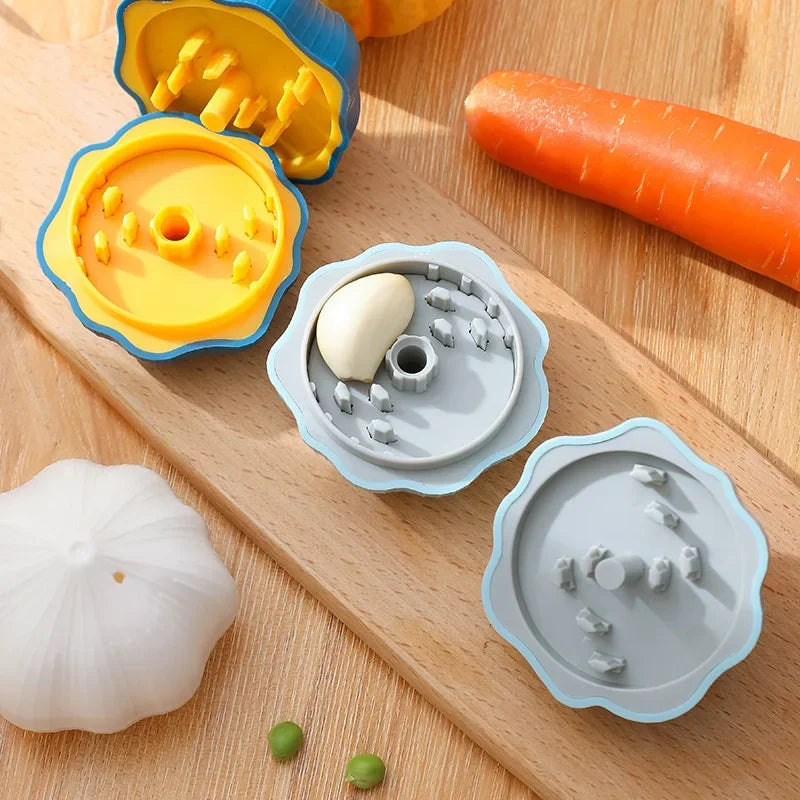 Grinding Garlic Press