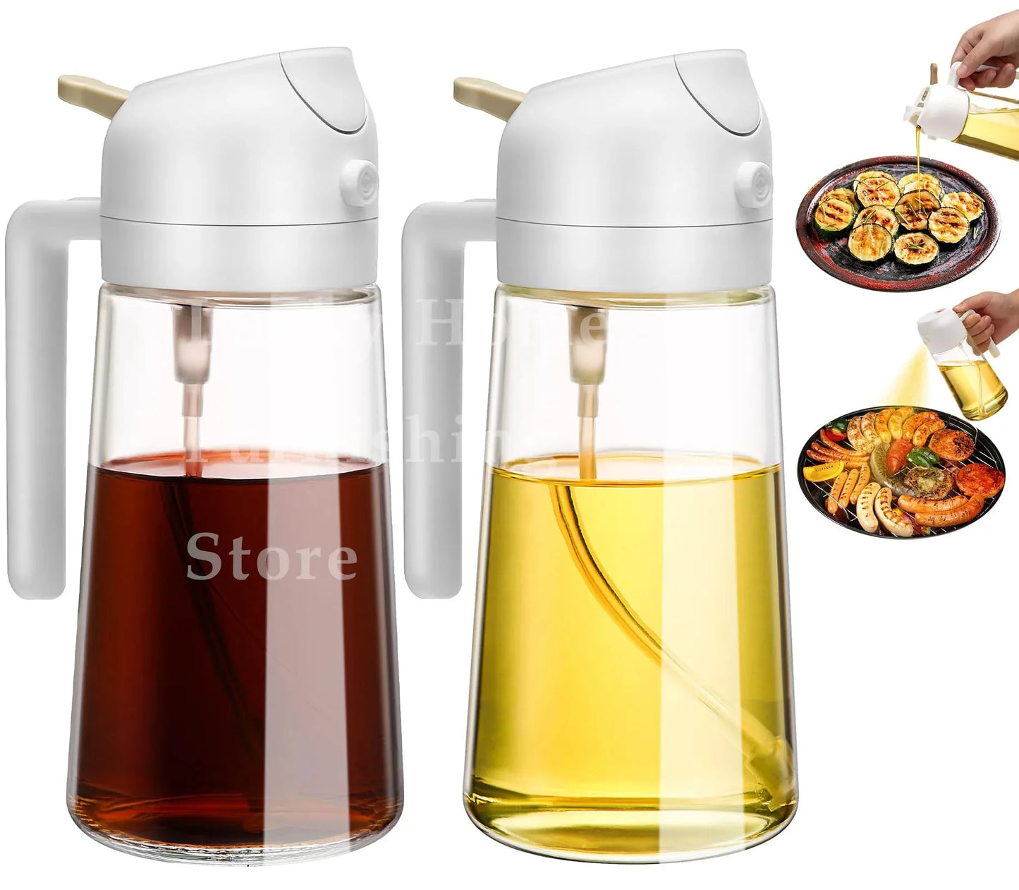 2 in 1 Olive Oil Dispenser Bottle