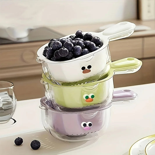 2 In 1 Basket Straining Fruit Basket