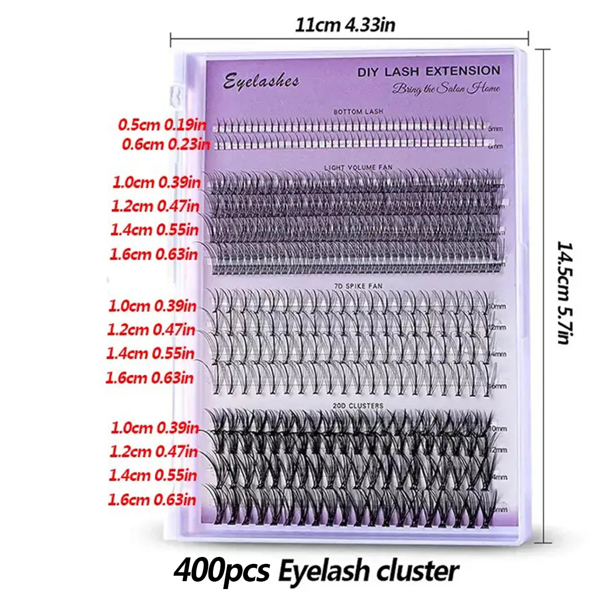 Individual Cluster Lash Extensions